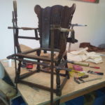 Restaurierung eines Portugiesischen Stuhls ca. 260 Jahre alt - Polsterei Deutschmann