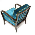 Sessel aud den 1950er Jahren blau