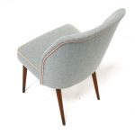 Stuhl aus den 1960er Jahren grau
