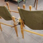 Lederaufarbeitung zweier Safari-Stühle